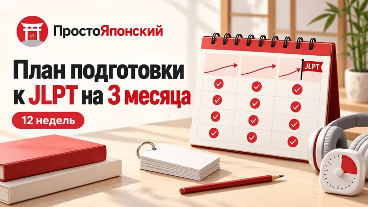 План подготовки к JLPT на три месяца